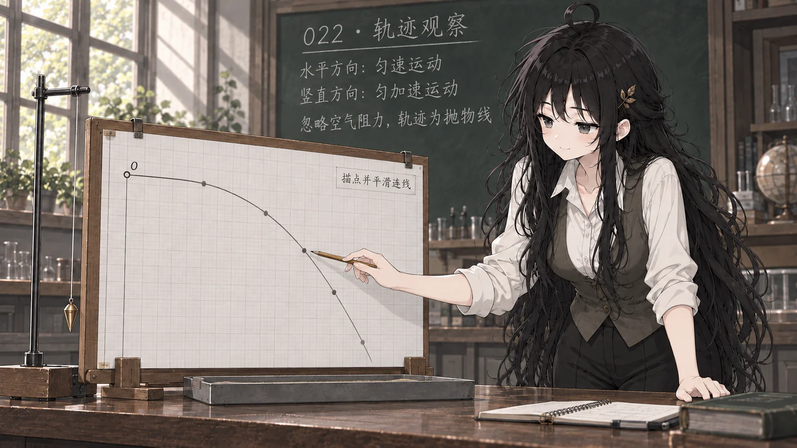 描点法观察平抛运动轨迹
